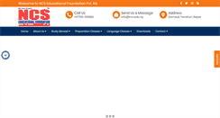 Desktop Screenshot of ncs.edu.np