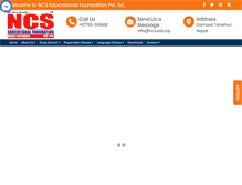 Tablet Screenshot of ncs.edu.np